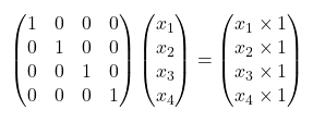 4x4 matrix and vector multiplication